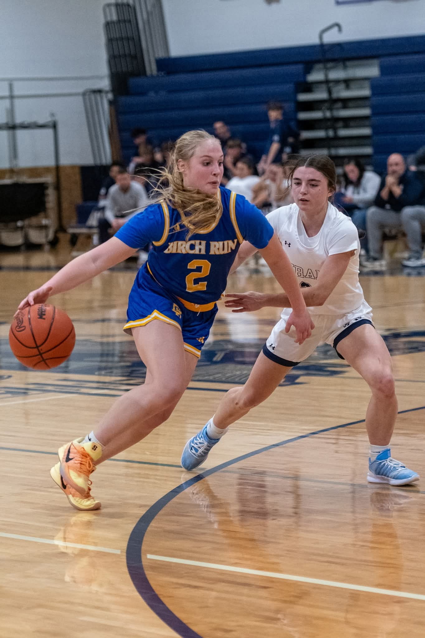 Jeahna Schmidt beating her defender off the dribble